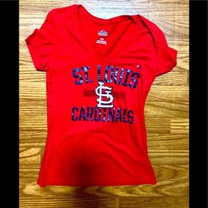 St Louis Cardinals Women’s Majestic Medium short sleeve top